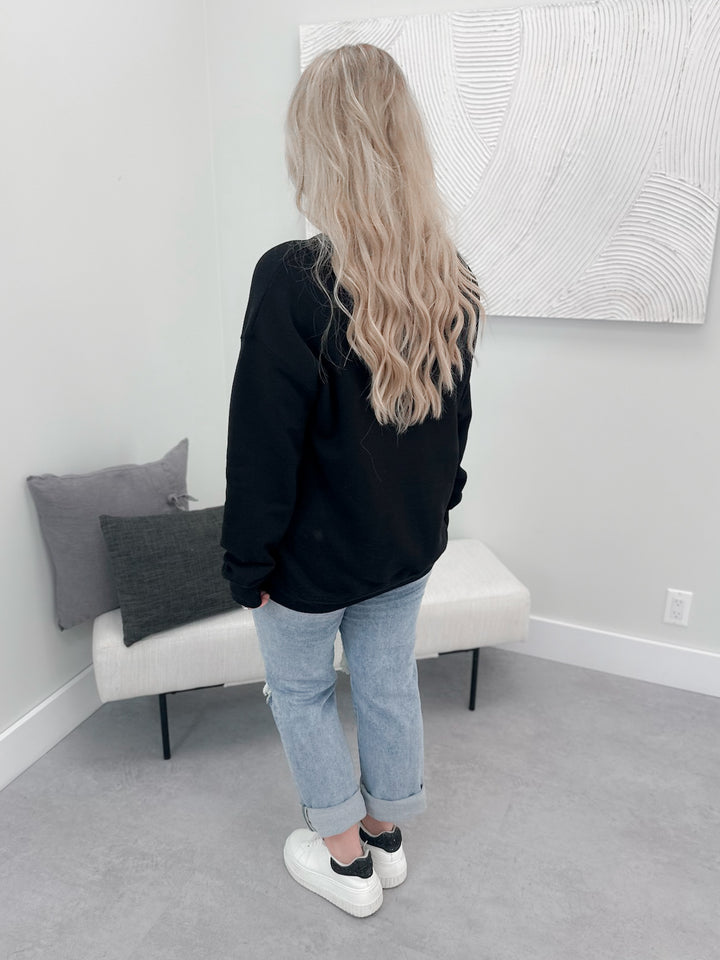 Leo Love Pullover in Black by Ash + Antler