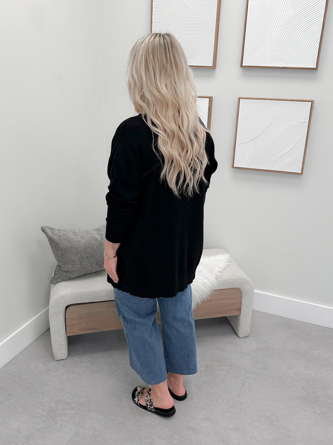 Jolt Cardigan in Black