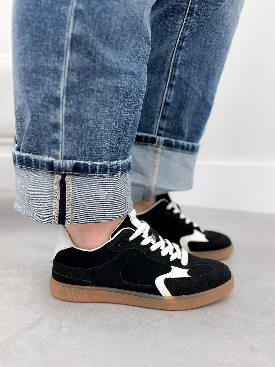 Tastic Lace Up Sneaker in Black by Blowfish