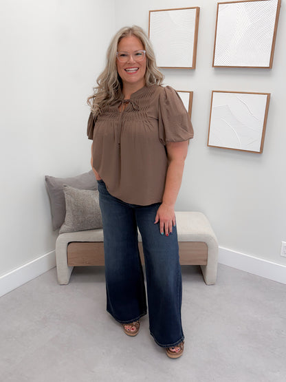 Seria Blouse in Mocha