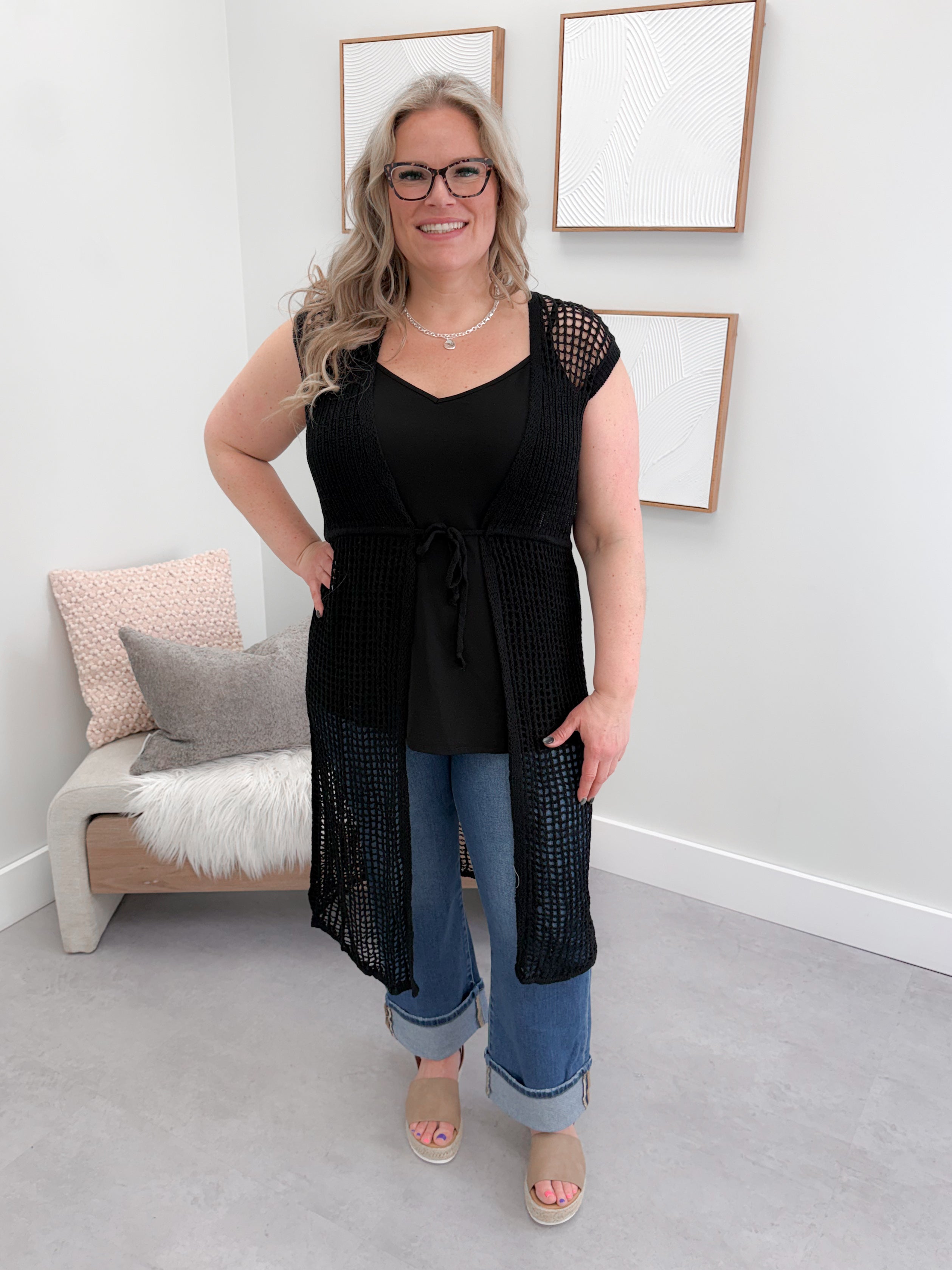 Stevie Cardigan in Black