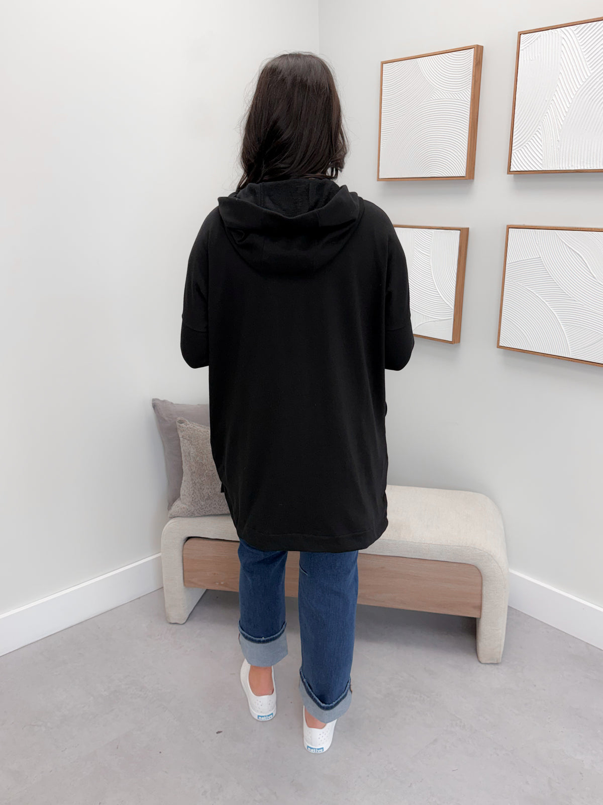 221 Full Zip Hoodie in Black