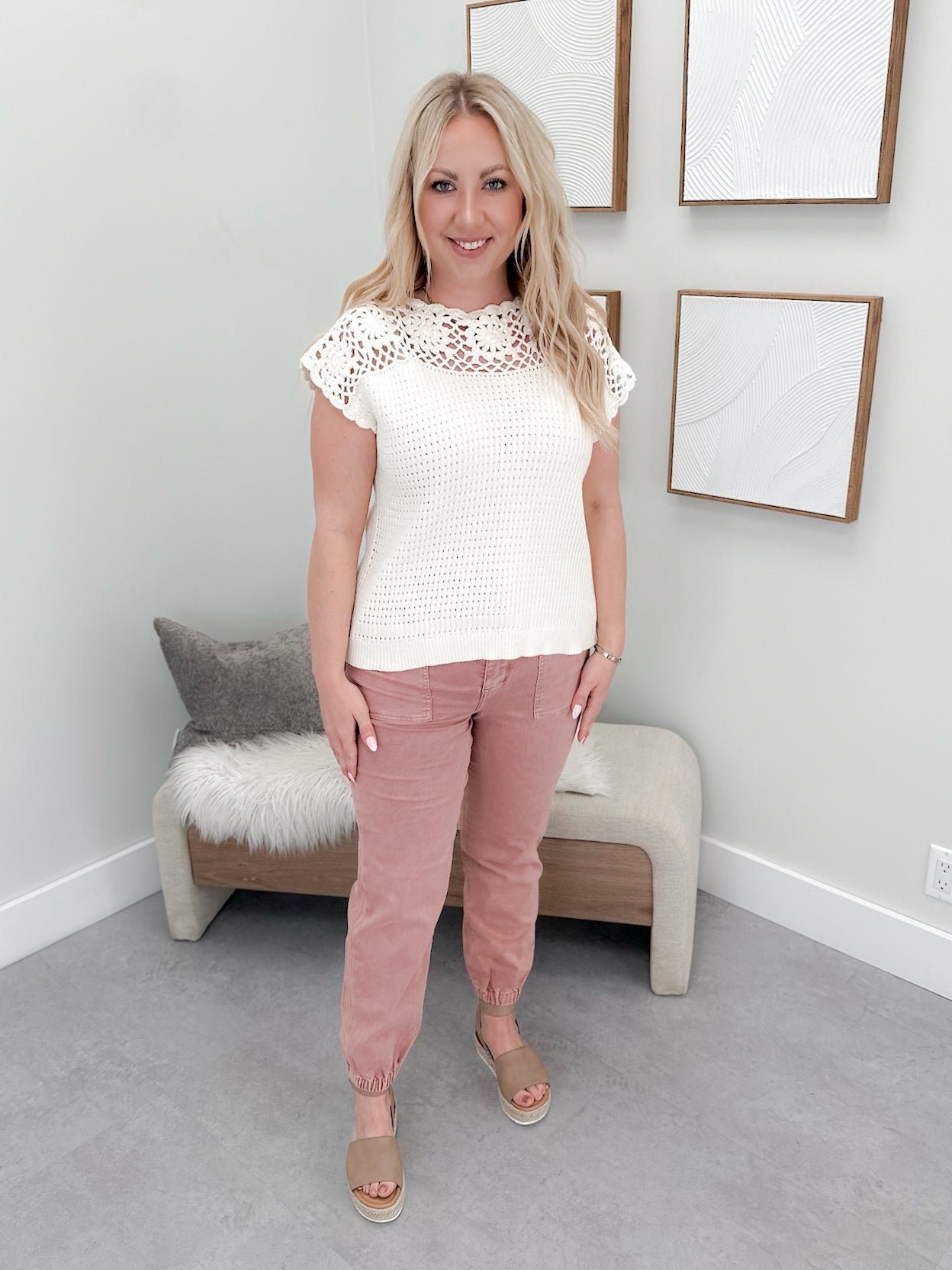 Delmar Sweater in Ivory