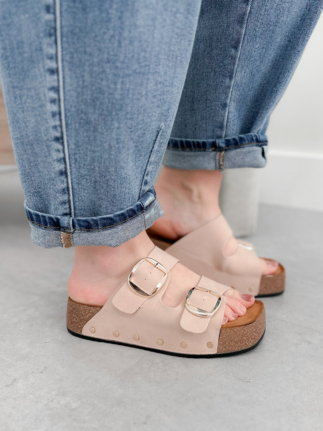 Nanci Sandals in Blush