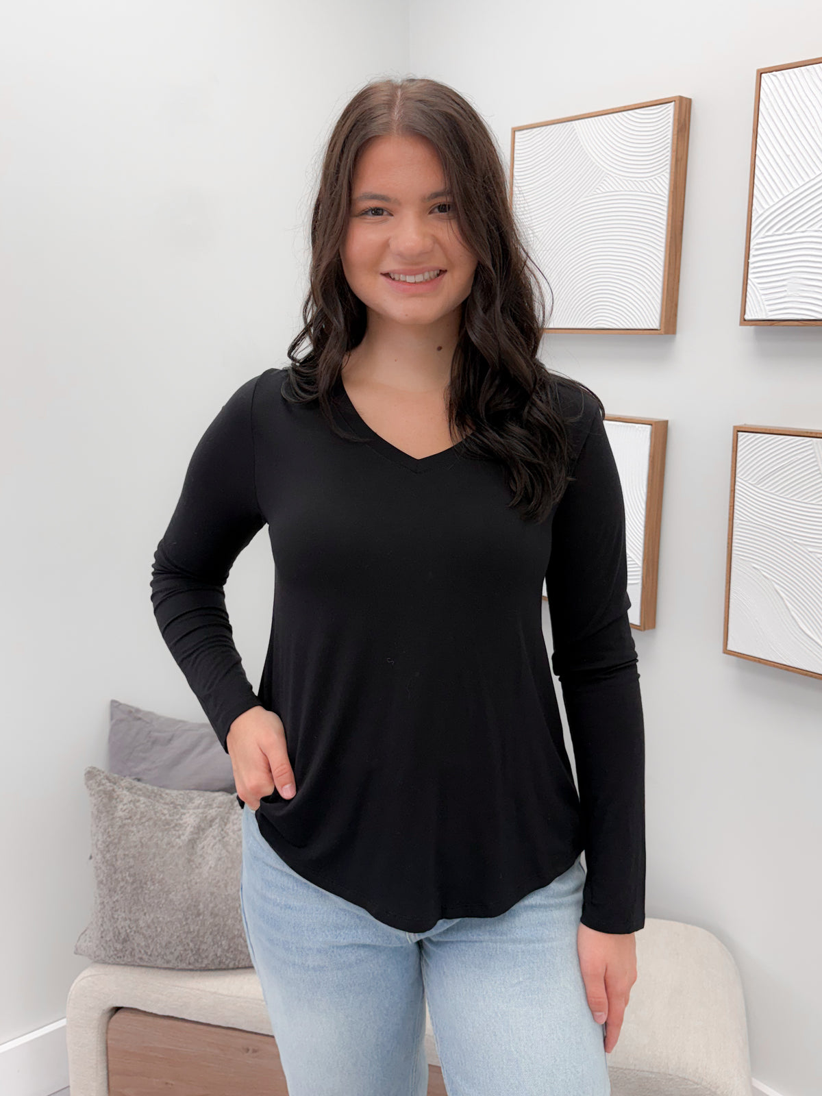 Porter Long Sleeve in Black