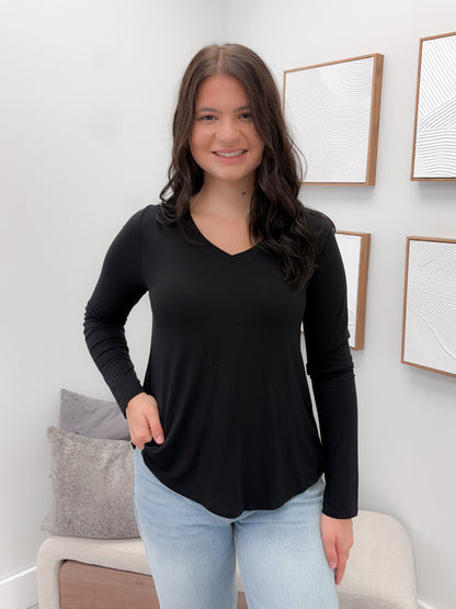 Porter Long Sleeve in Black