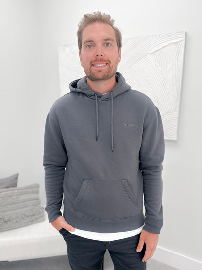 Callum Mens Hoodie in Iron