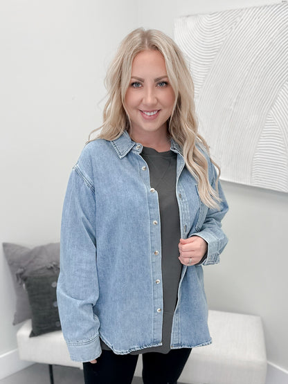 Asher Denim Button Down