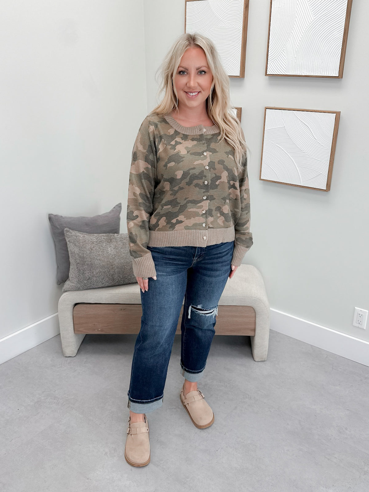 Hidden Trails Camo Cardigan