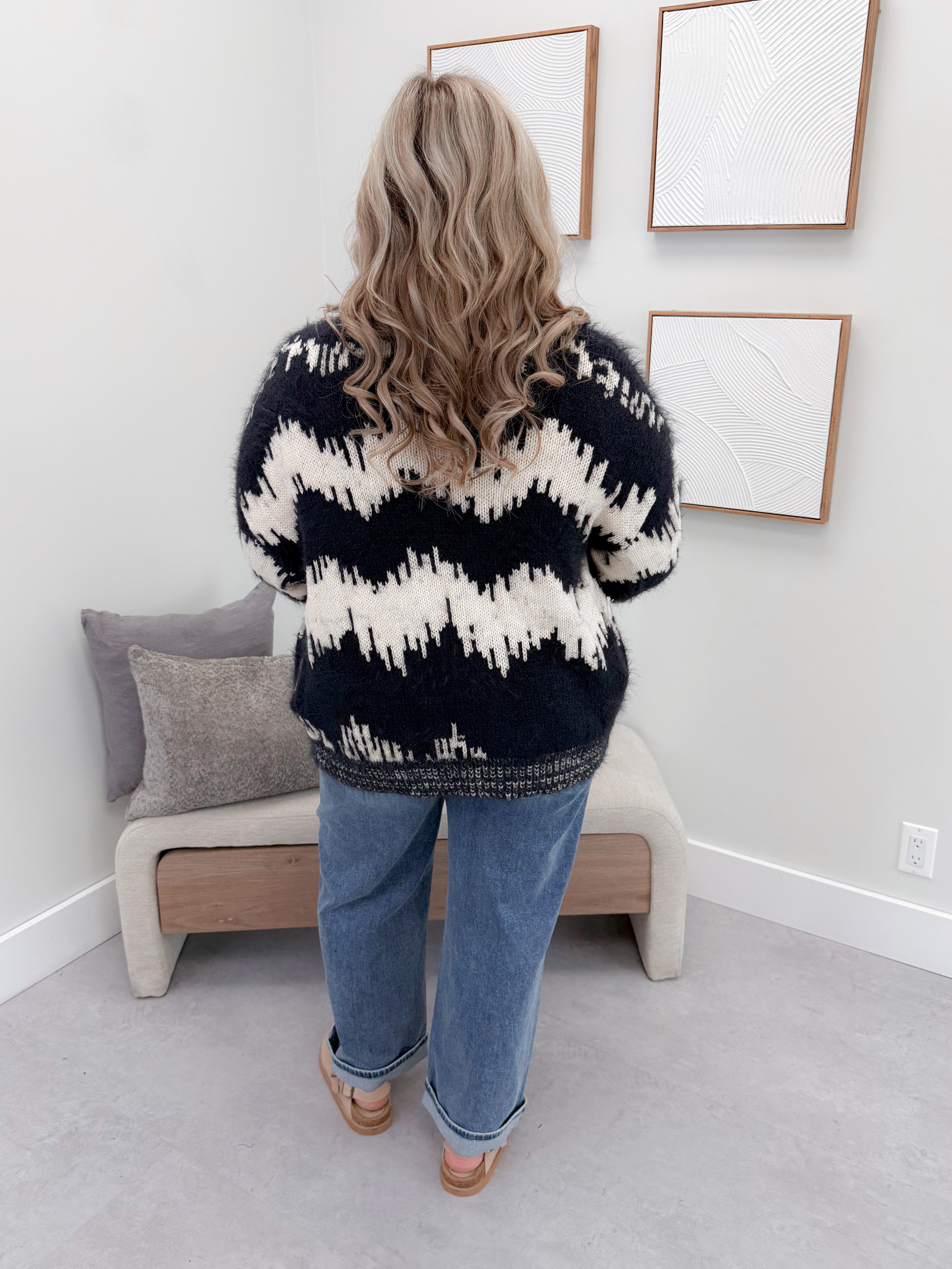 Murren Coatigan in Navy