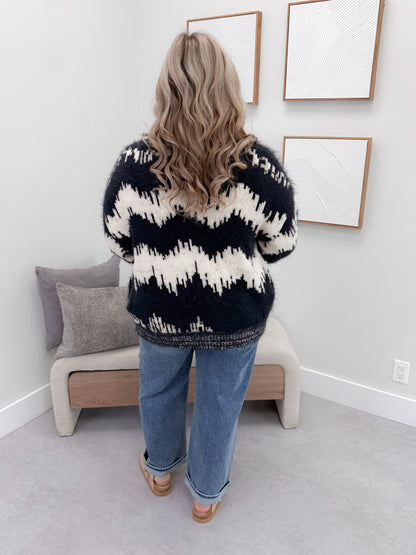 Murren Coatigan in Navy