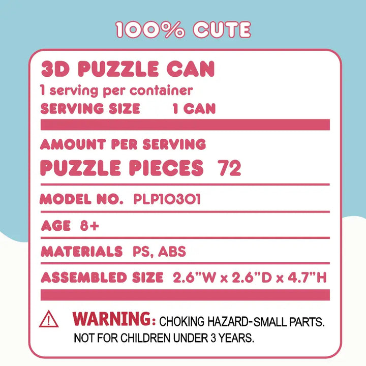 Hello Kitty 3D Jigsaw Puzzle Can