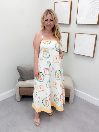 Cocktail Hour Dress in Yellow