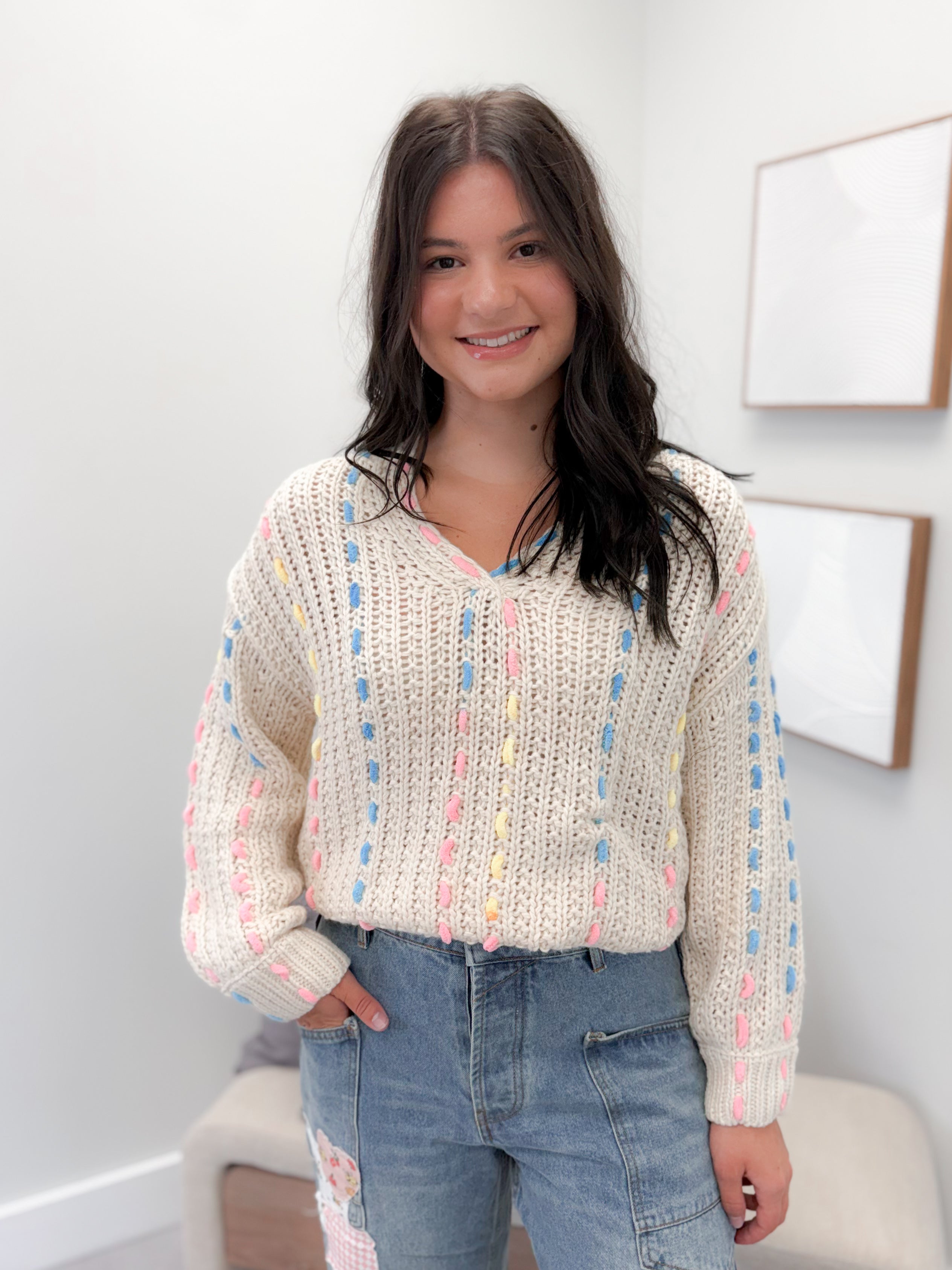 Phoebe Sweater in Cream
