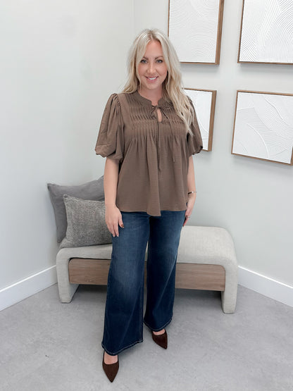 Seria Blouse in Mocha