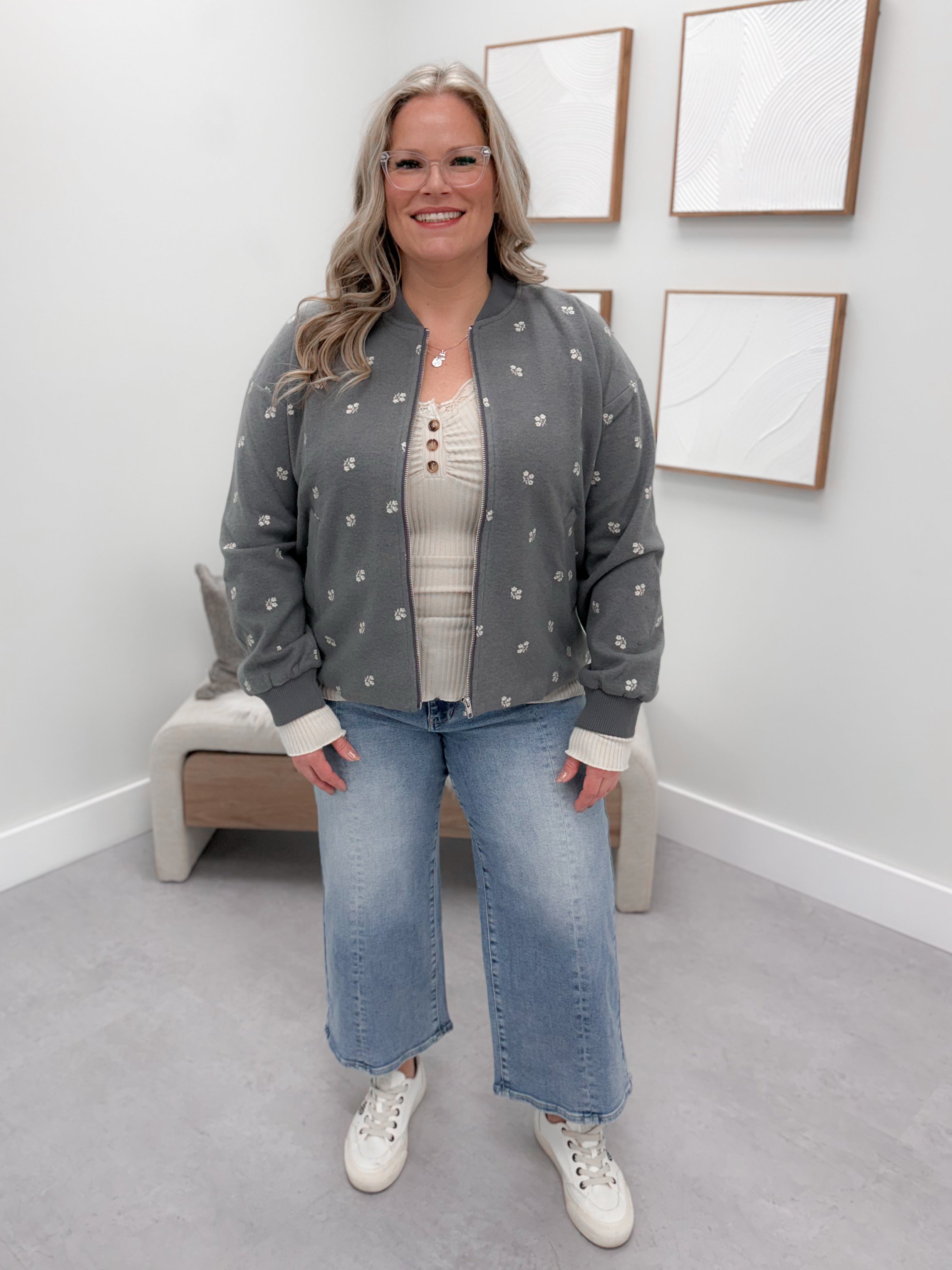 Fleur Jacket in Grey