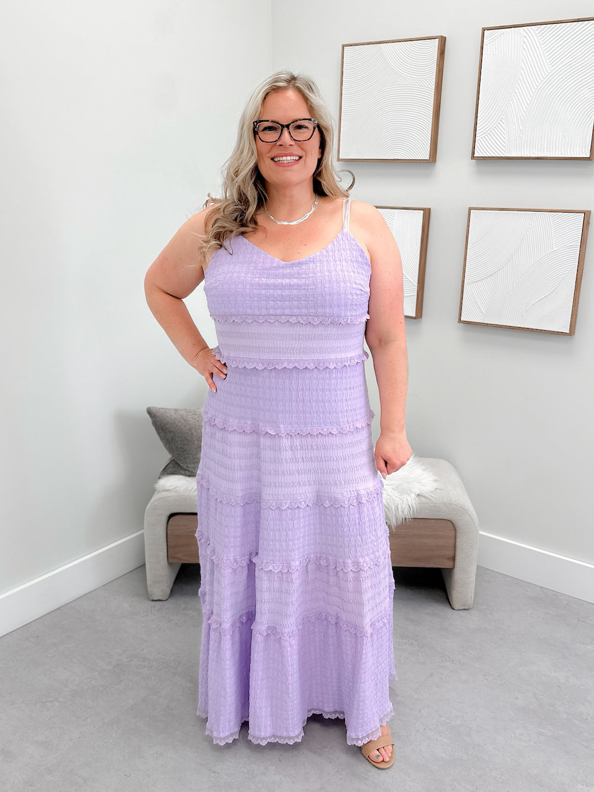 Delta Maxi Dress in Lavender