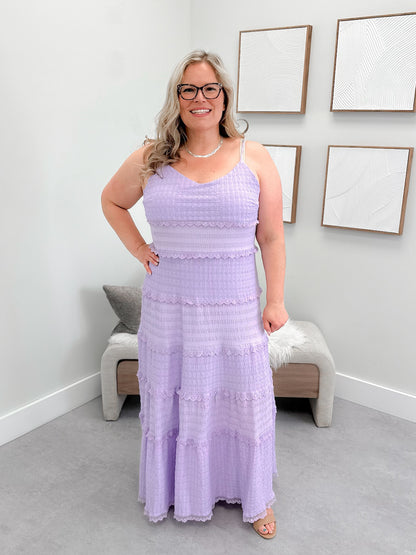 Delta Maxi Dress in Lavender