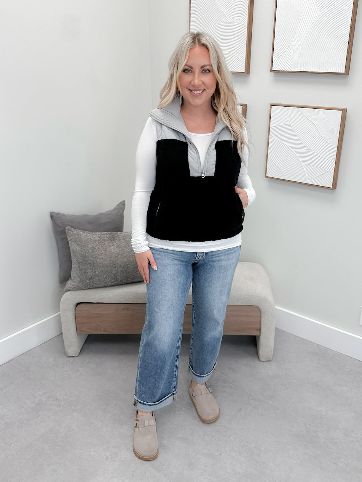 Tegan Vest in Black