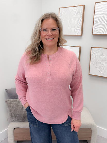 Storm Long Sleeve in Dusty Rose