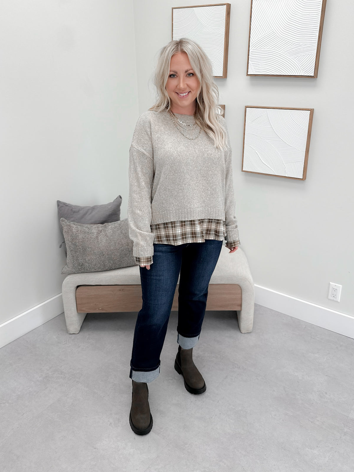 Pierson Sweater in Taupe