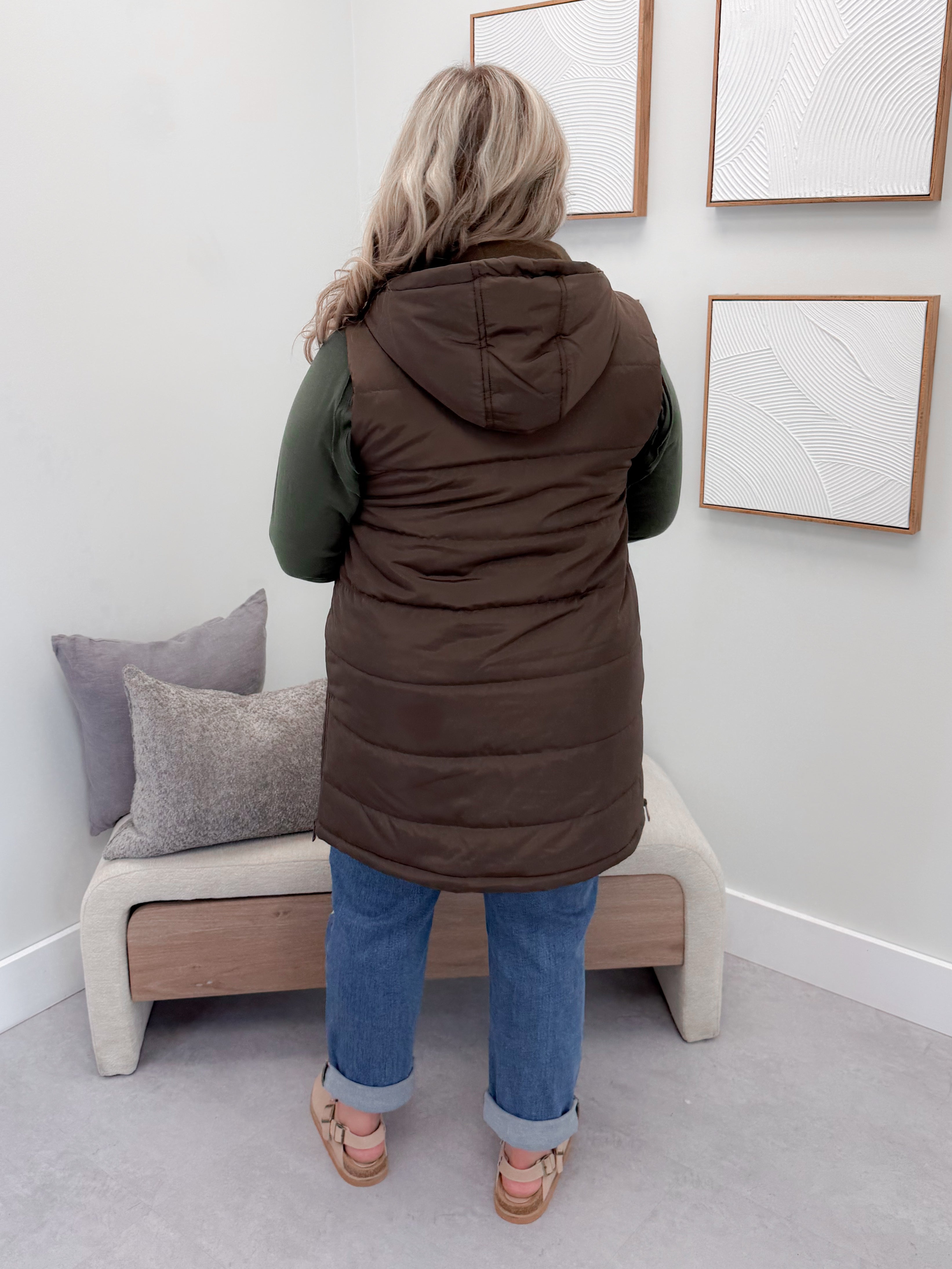 609 Vest in Chocolate by Twenty Nine The Label