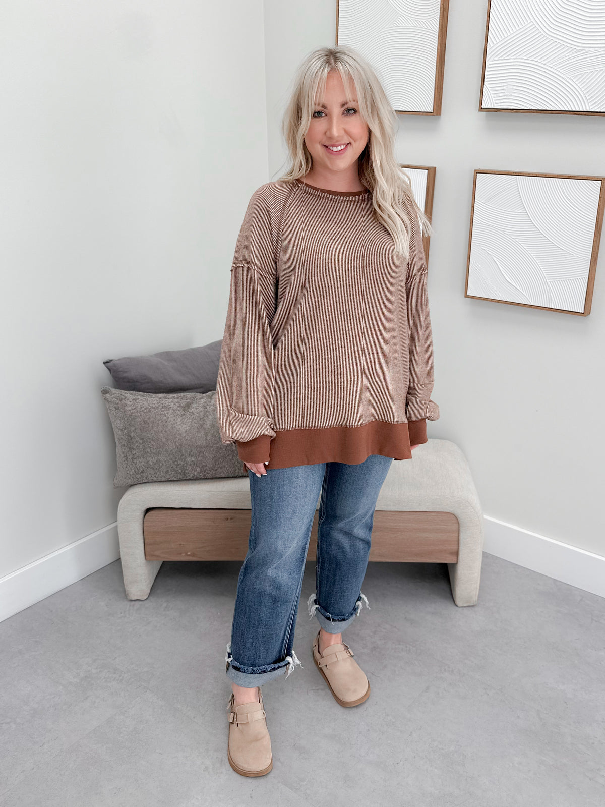 Turner Pullover in Choco