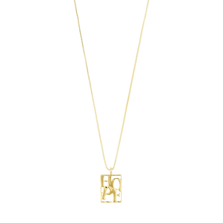Hope Love Tag Necklace by Pilgrim