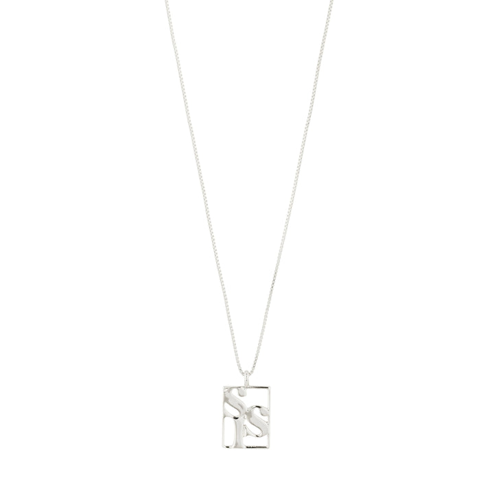 Sis Love Tag Necklace by Pilgrim