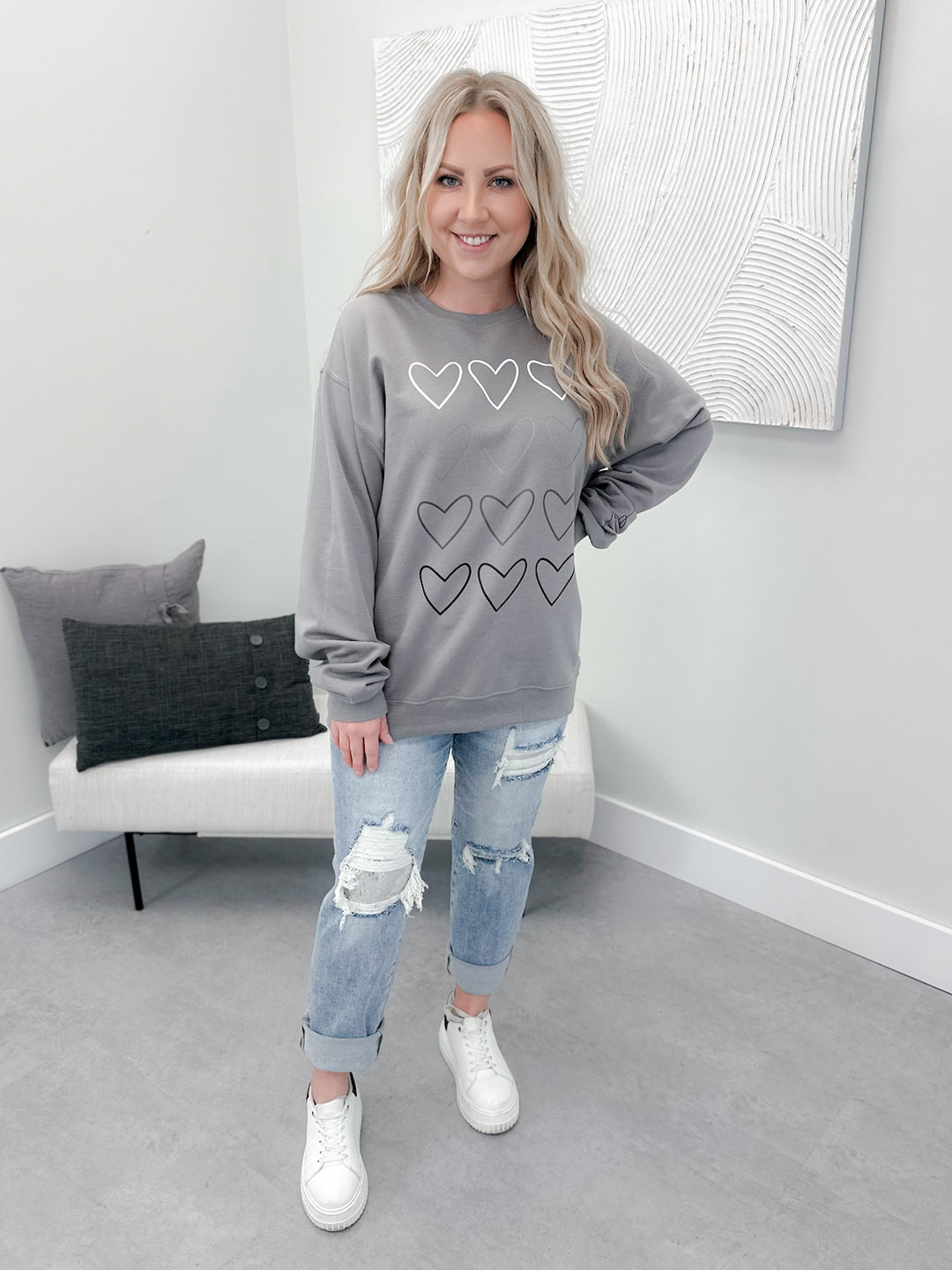 Adore Pullover in Grey by Ash + Antler