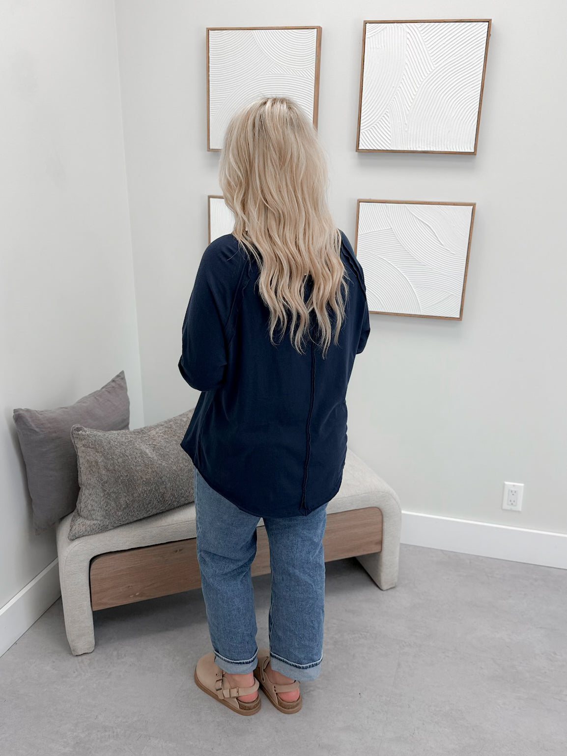 Harlyn Long Sleeve in Navy