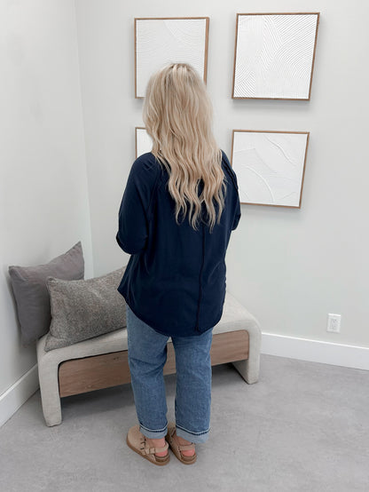 Harlyn Long Sleeve in Navy