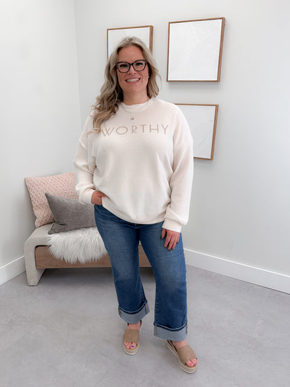 Worthy Long Sleeve in Cream