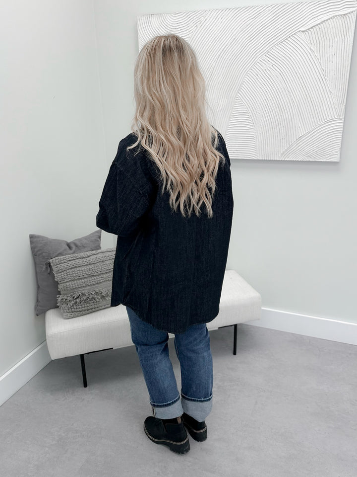 Garner Denim Jacket in Dark Wash