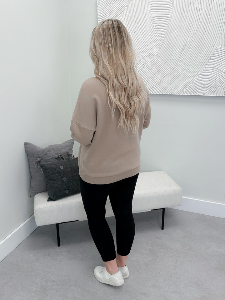 Joyful Greetings Pullover in Fawn