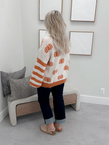 Pumpkin Patch Sweater in Pumpkin
