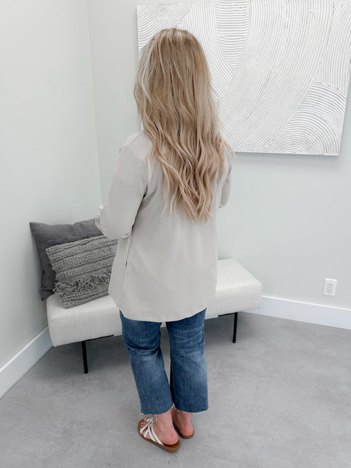 Spring Fling Blazer in Pearl
