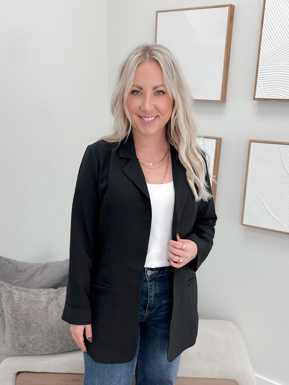 Leigh Blazer in Black