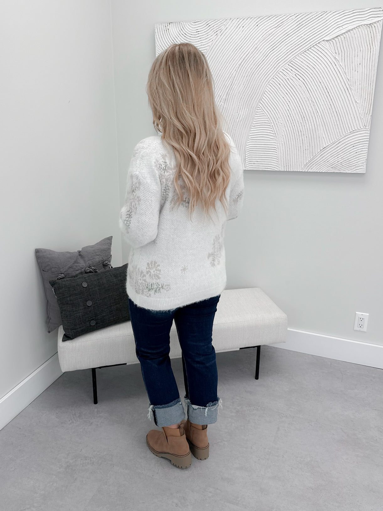 Ray Sweater in Ivory Floral