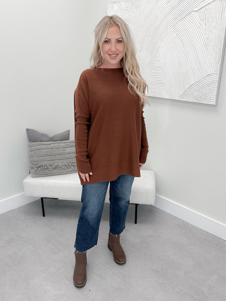Rhea Sweater in Chestnut