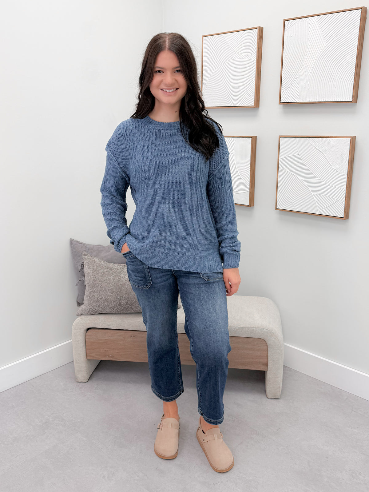 Caspar Sweater in Blue