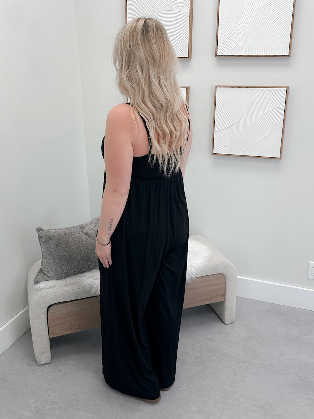 Bashful Romper in Black