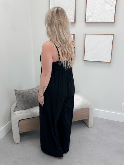 Bashful Romper in Black