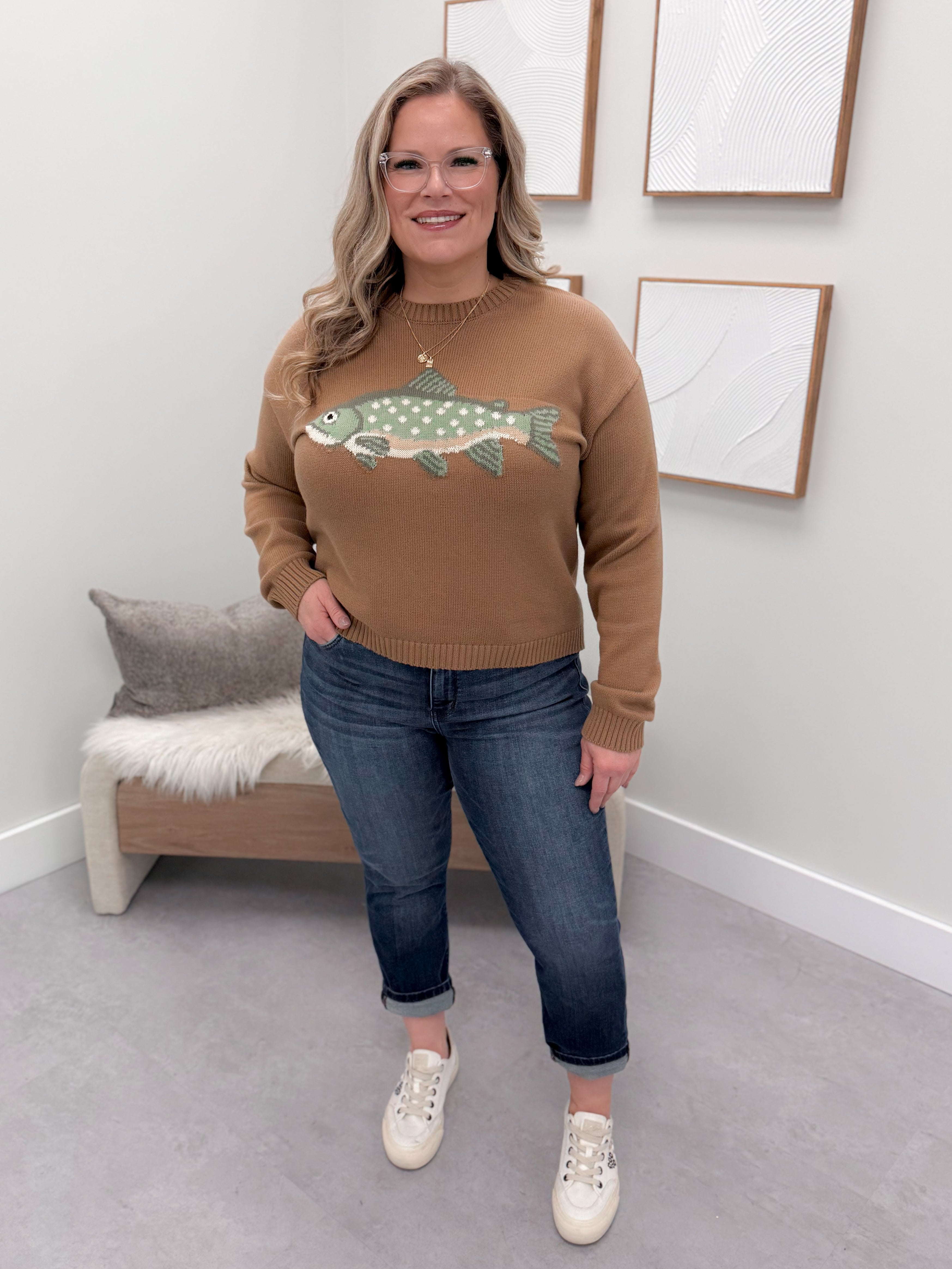 Trout Sweater in Mocha