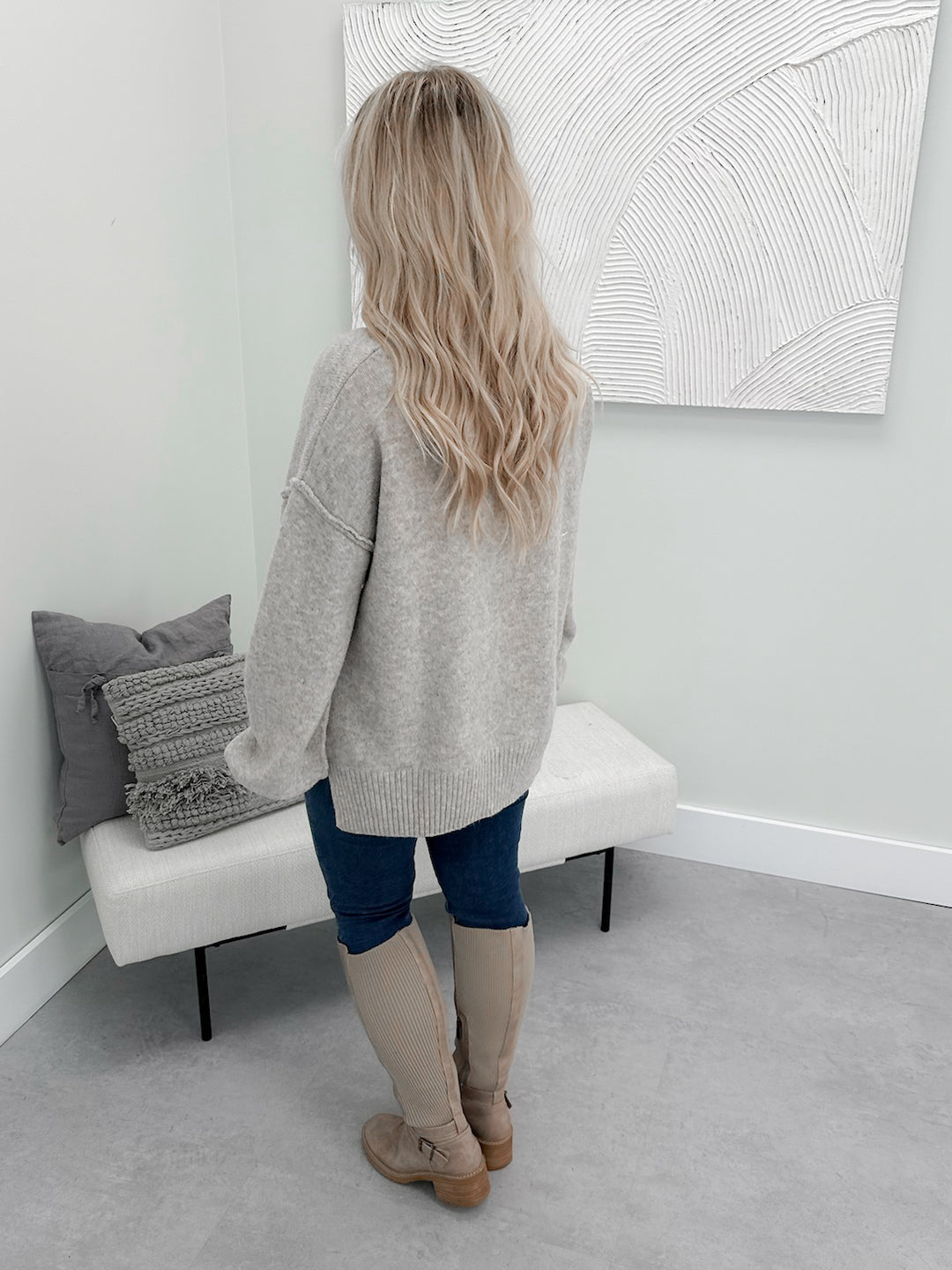 Fairytale Pumpkin Sweater in Greige