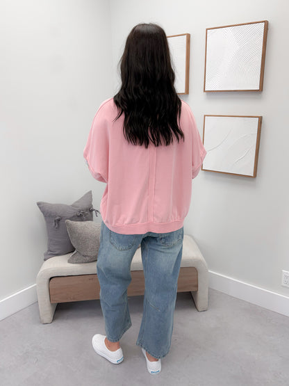Drew Pullover in Pink