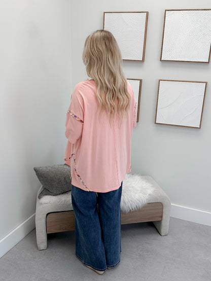 Bellamy Daisy Tee in Coral