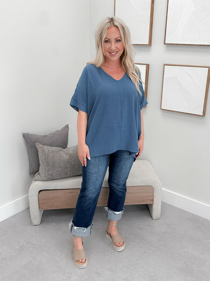 Orla Blouse in Blue