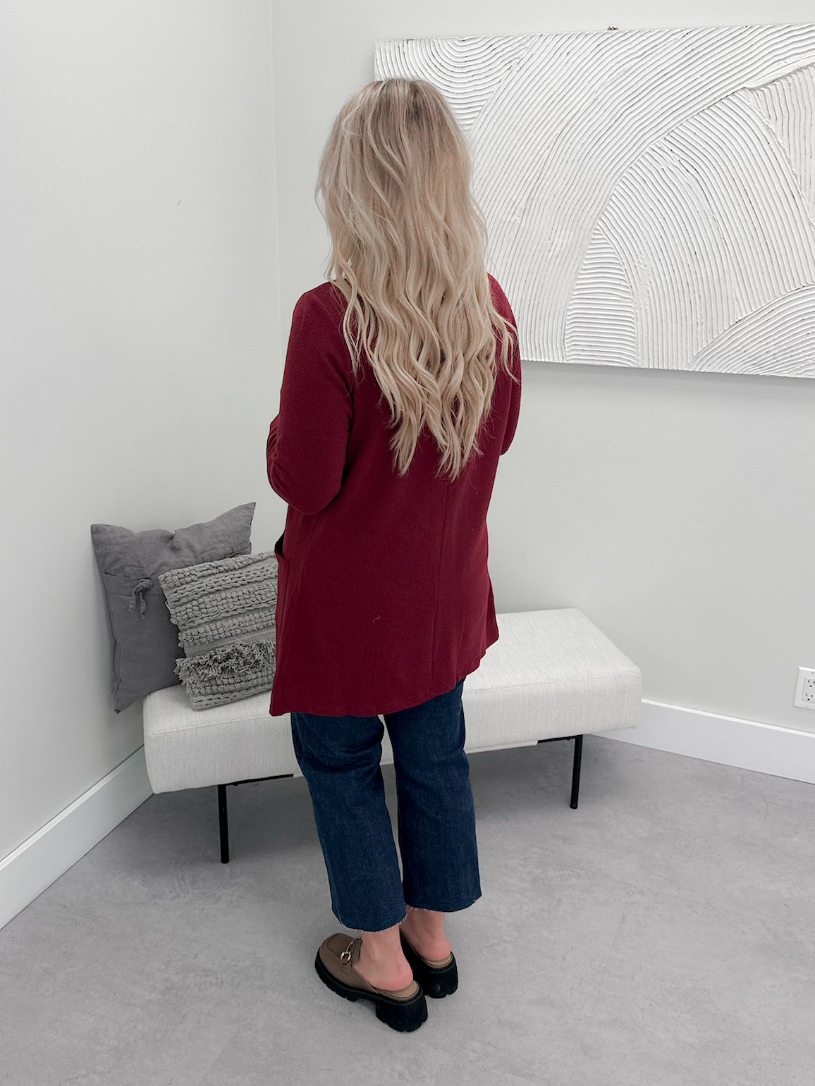 Cori Cardigan in Burgundy