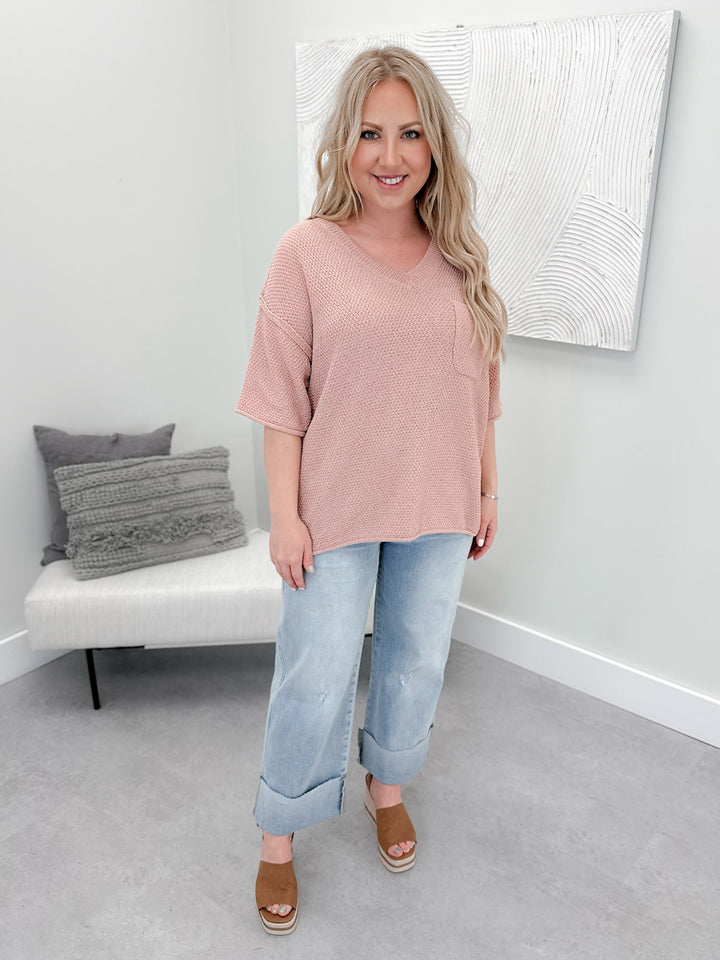 Elsie Sweater in Blush
